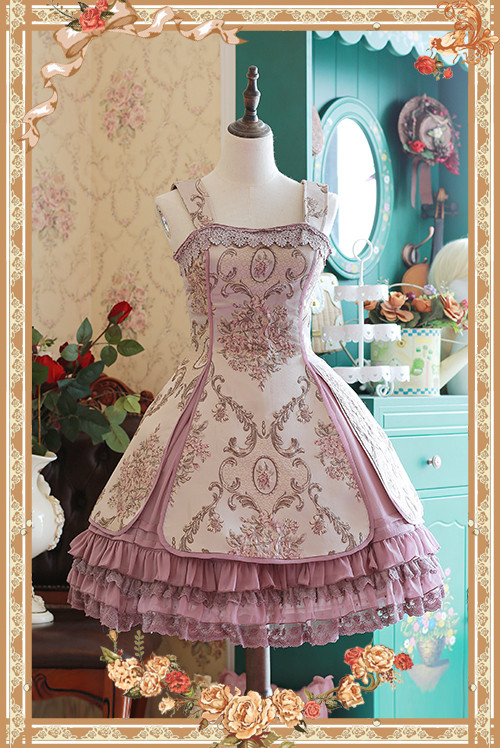 Windsor\'s Afternoon Tea Three-dimensional Relief Infanta Lolita JSK And Chiffon Petticoat Set