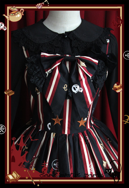 Dark Magic Party Halloweens Night Infanta JSK Dress 2 Colors