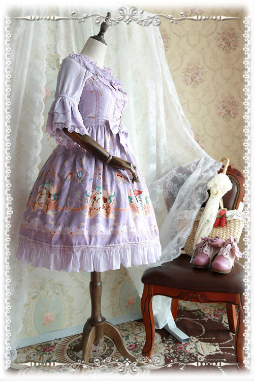 Hime Sleeves Chiffon Infanta Lolita Short Version Blouse