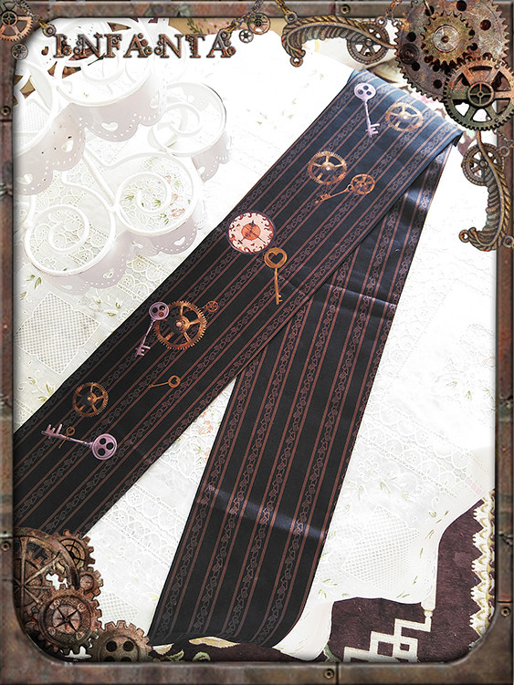 Steampunk Gear Printed Infanta Lolita Tights