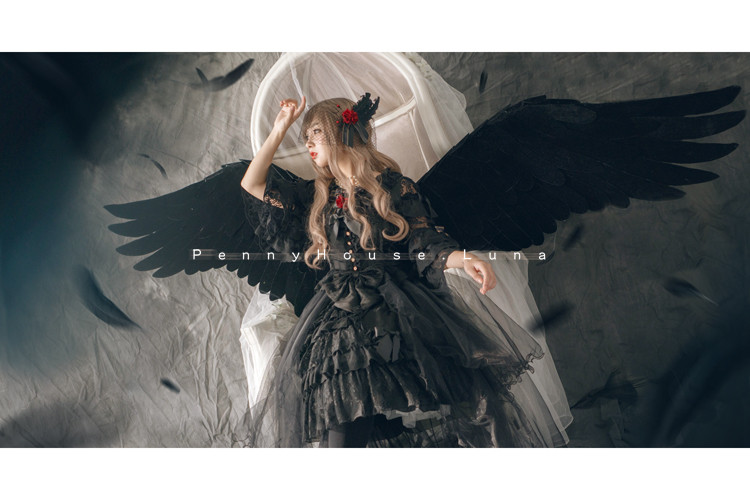 Luna Penny House Lolita JSK with Removable Overskirt