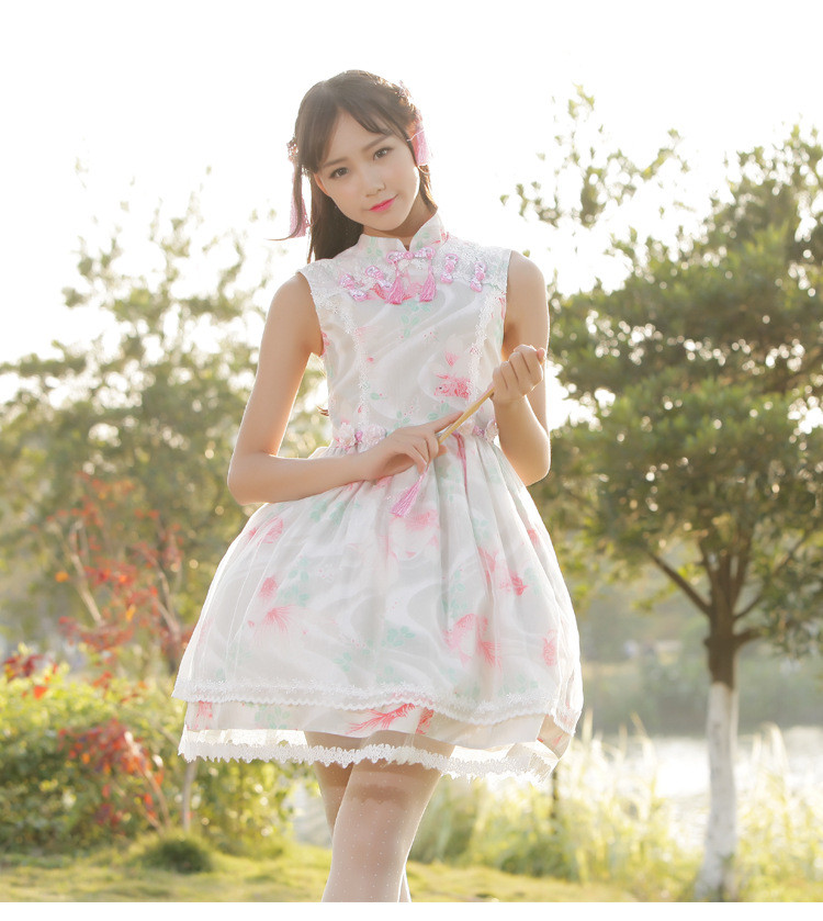 Fish Dream Classic Chinese Style Lolita Dress