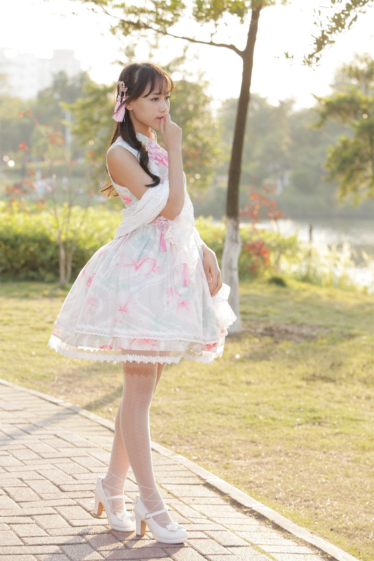 Fish Dream Classic Chinese Style Lolita Dress