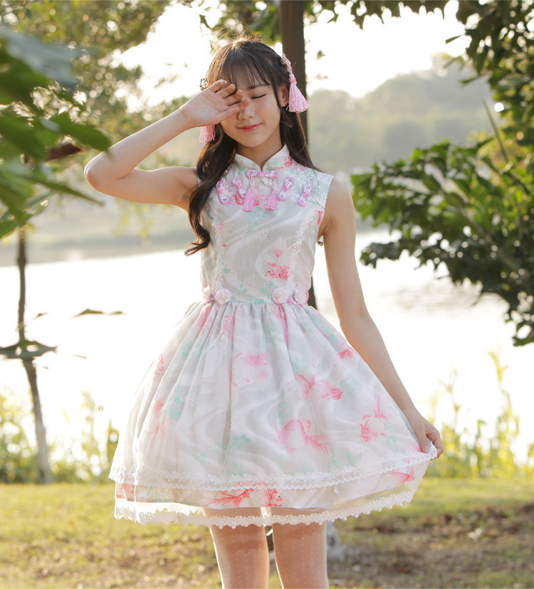 Fish Dream Classic Chinese Style Lolita Dress