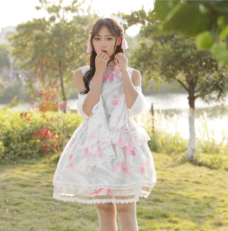 Fish Dream Classic Chinese Style Lolita Dress