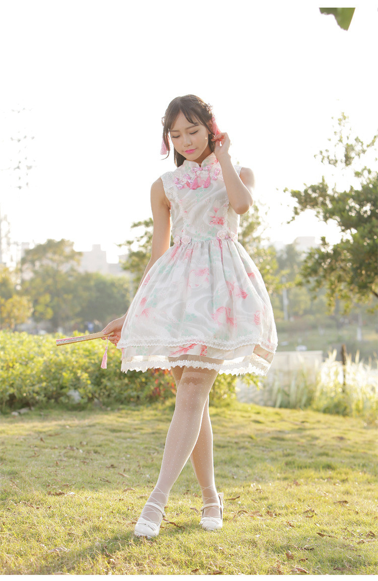Fish Dream Classic Chinese Style Lolita Dress