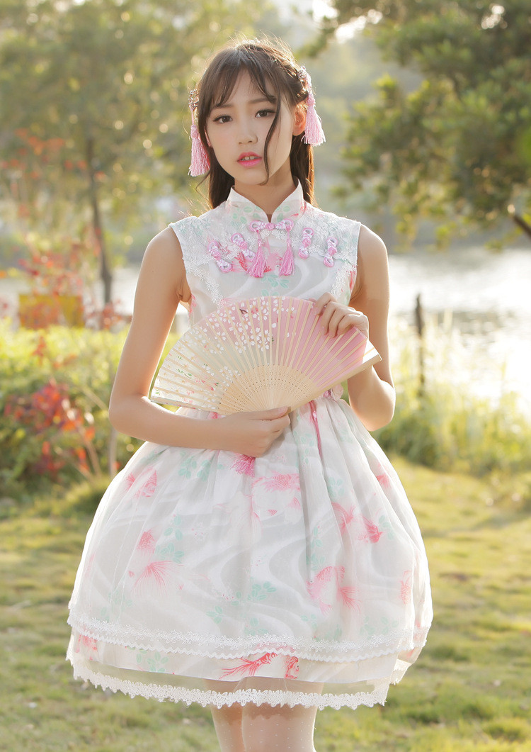 Fish Dream Classic Chinese Style Lolita Dress