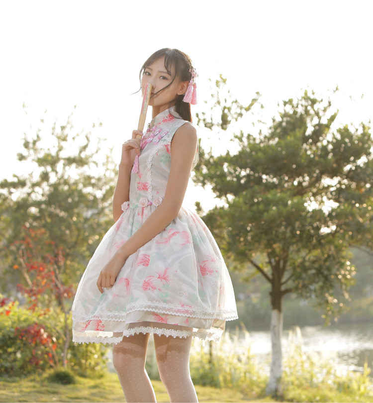 Fish Dream Classic Chinese Style Lolita Dress