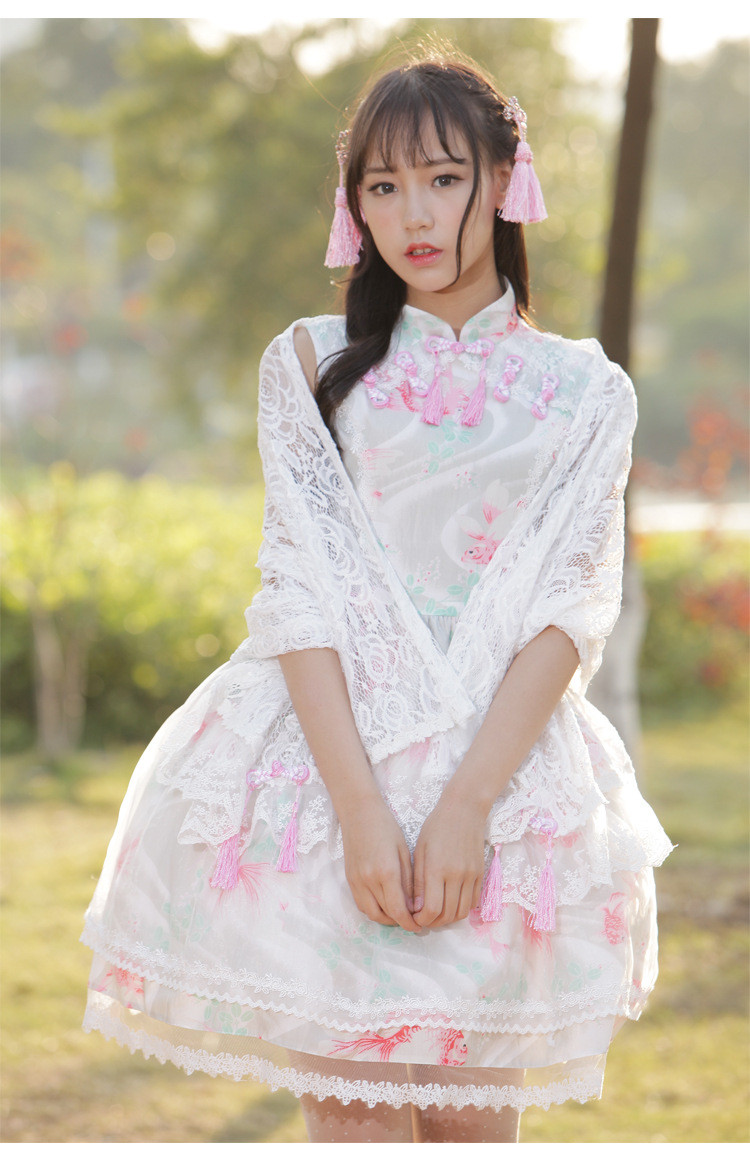 Fish Dream Classic Chinese Style Lolita Dress