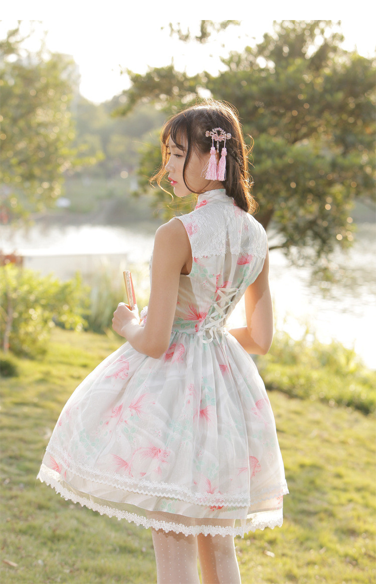 Fish Dream Classic Chinese Style Lolita Dress