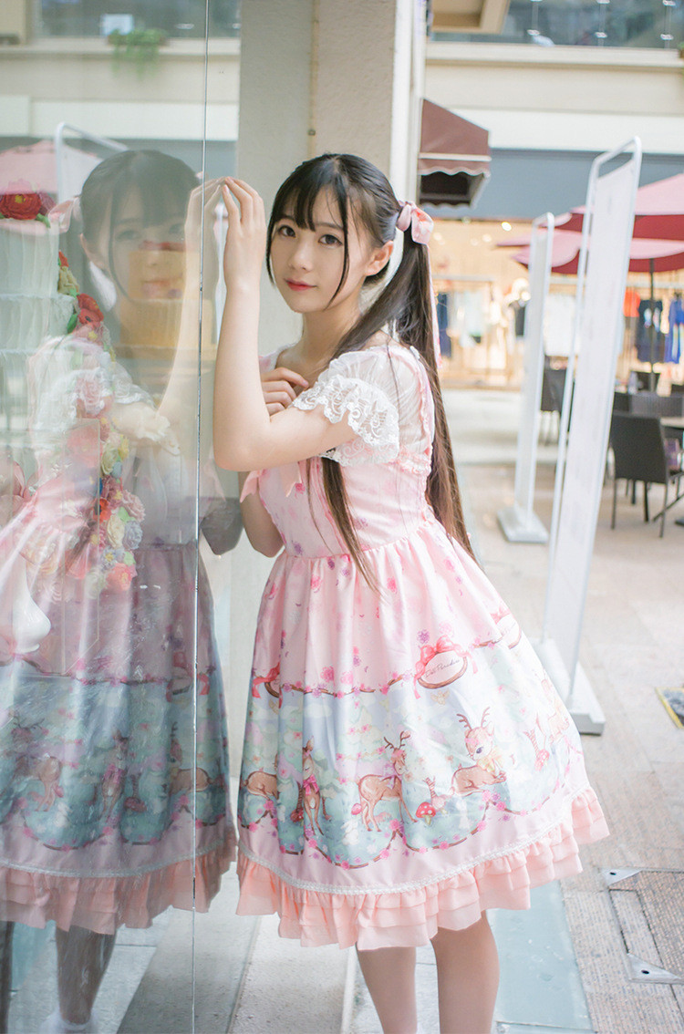 Deer Printing Princess Lolita JSK