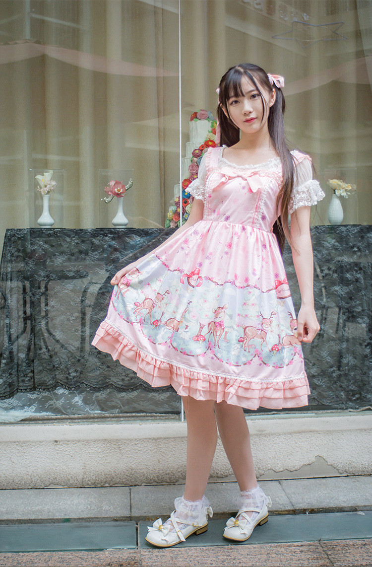 Deer Printing Princess Lolita JSK