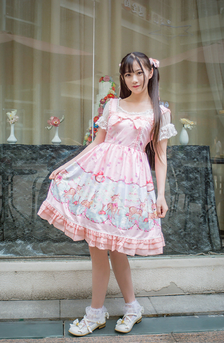 Deer Printing Princess Lolita JSK