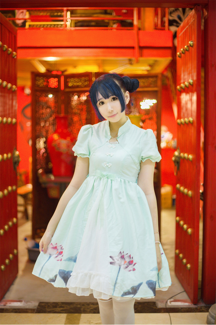 Summer Lotus Chinese Style Princess Lolita Dress