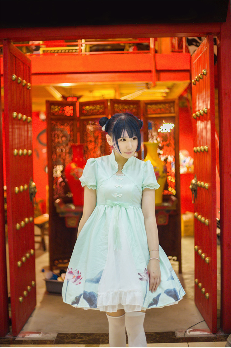 Summer Lotus Chinese Style Princess Lolita Dress