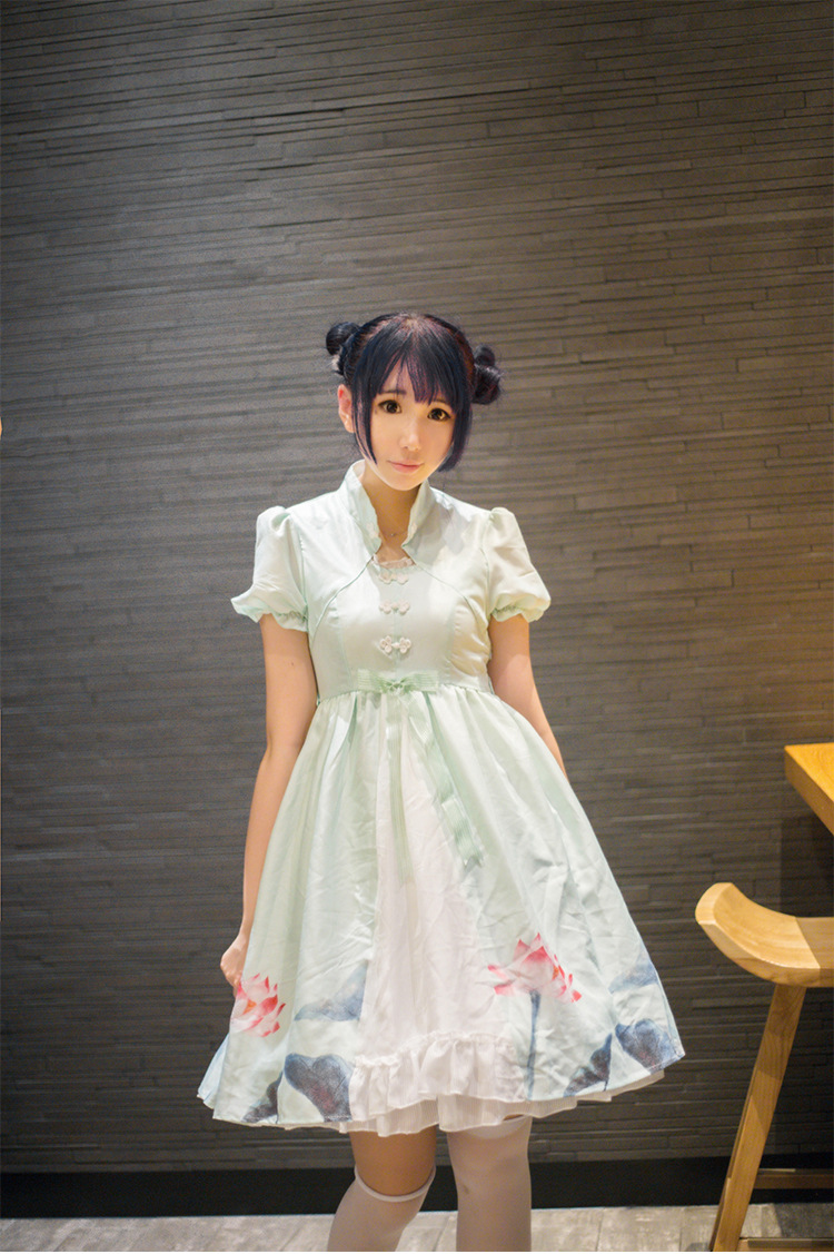 Summer Lotus Chinese Style Princess Lolita Dress