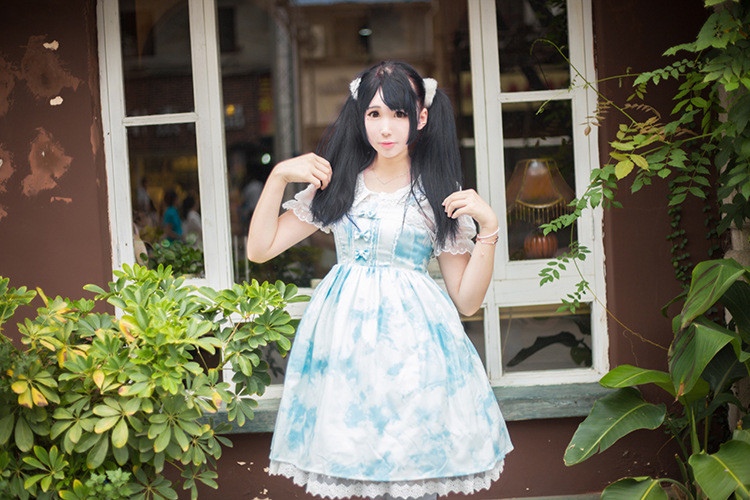 Japanese Girls Printing Lolita Dress