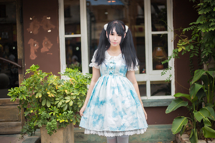 Japanese Girls Printing Lolita Dress