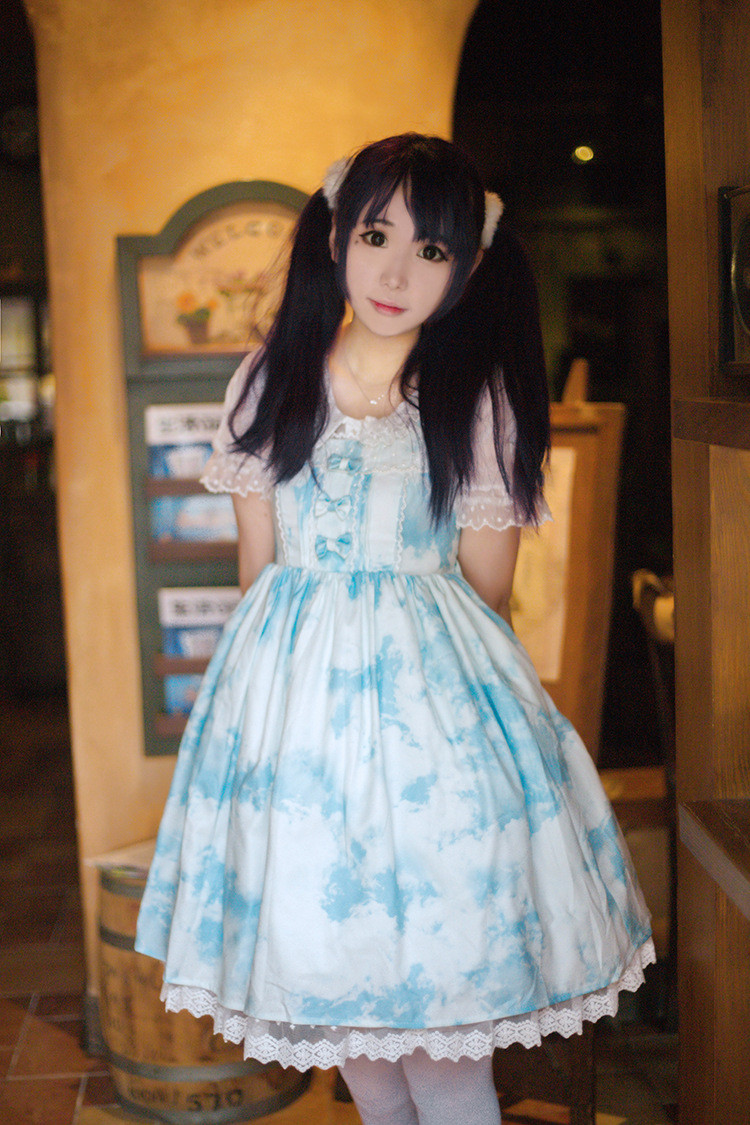 Japanese Girls Printing Lolita Dress