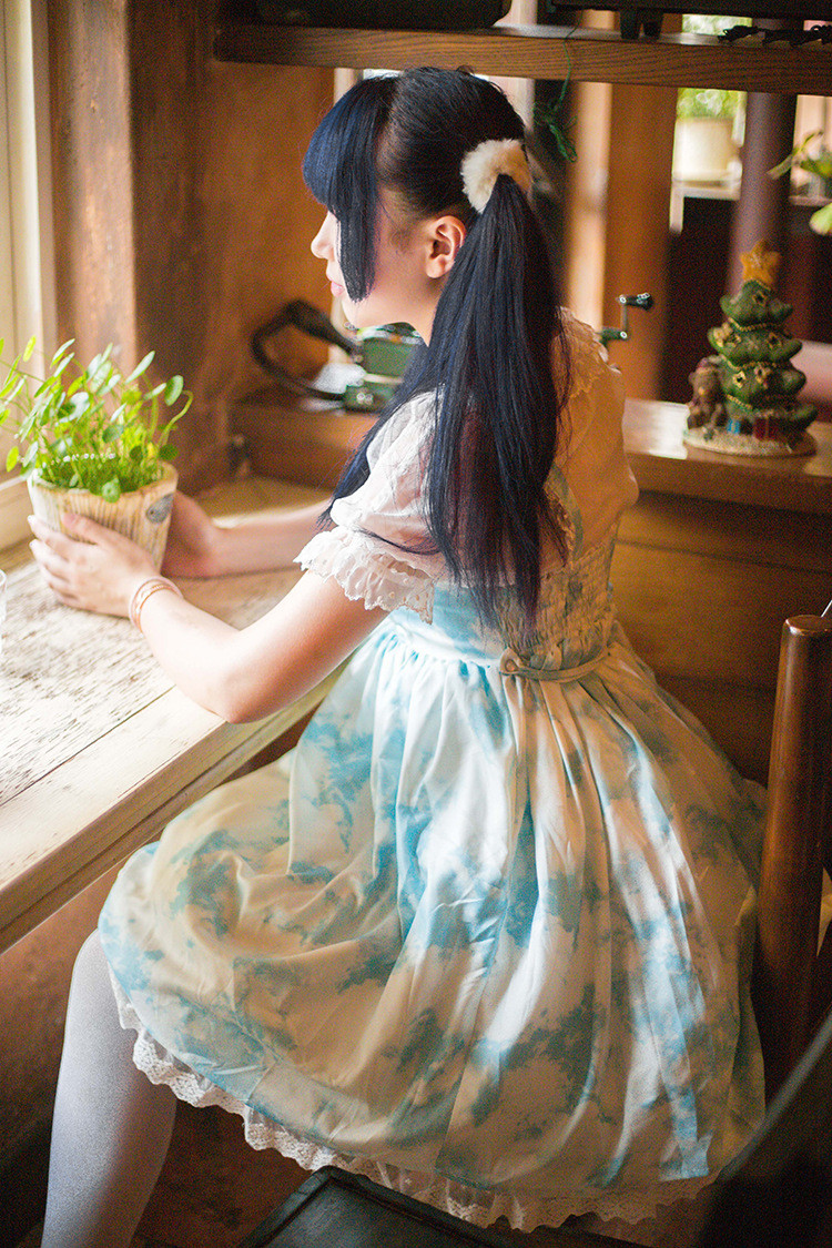 Japanese Girls Printing Lolita Dress