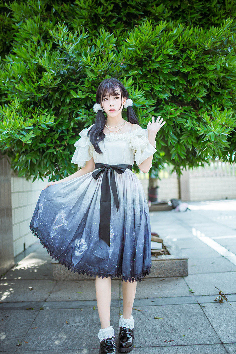 Elegant CLA-series Printing Lolita Dress