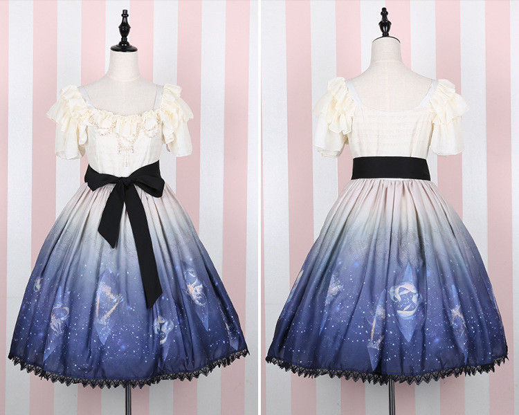 Elegant CLA-series Printing Lolita Dress