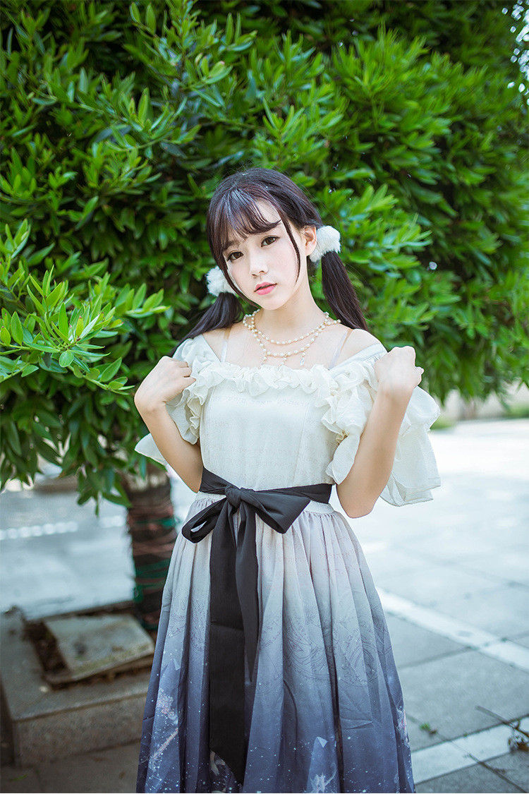 Elegant CLA-series Printing Lolita Dress