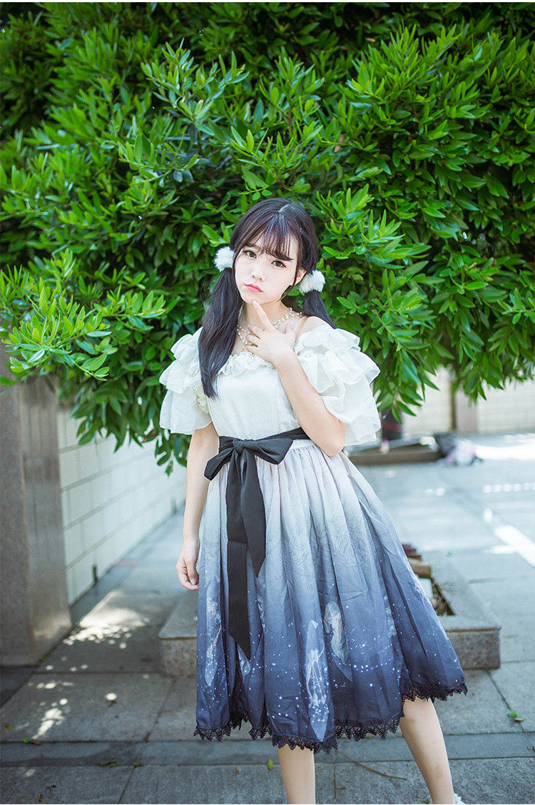 Elegant CLA-series Printing Lolita Dress