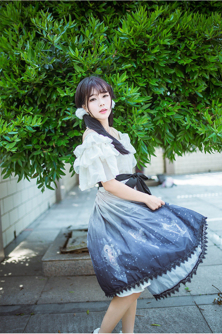 Elegant CLA-series Printing Lolita Dress