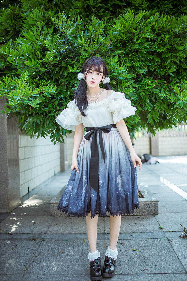 Elegant CLA-series Printing Lolita Dress