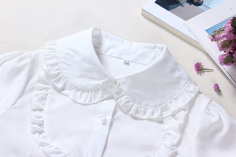 Black And White Lolita Blouses