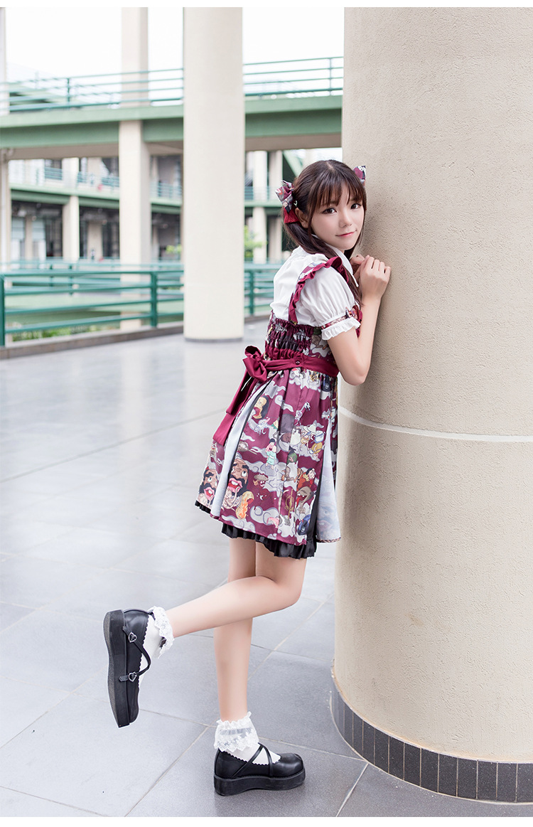 Black And White Lolita Blouses