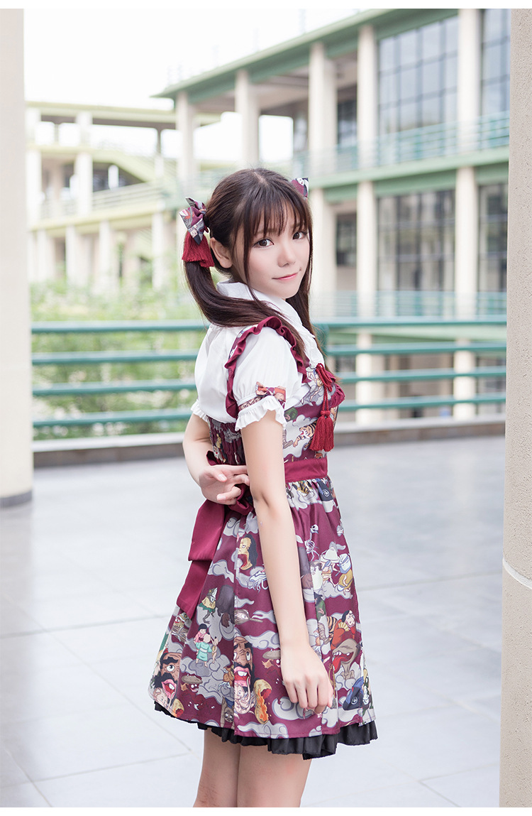 Black And White Lolita Blouses