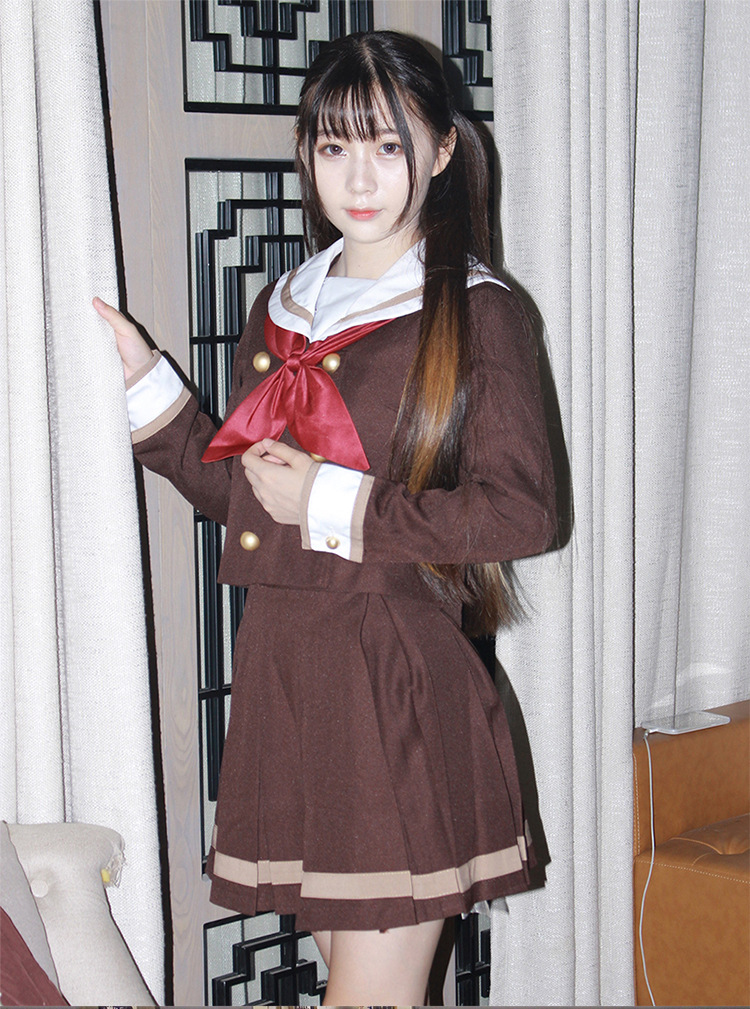 Japanese Student Uniform Sailor Suit Lolita Jacket and Skirt