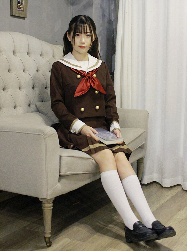 Japanese Student Uniform Sailor Suit Lolita Jacket and Skirt