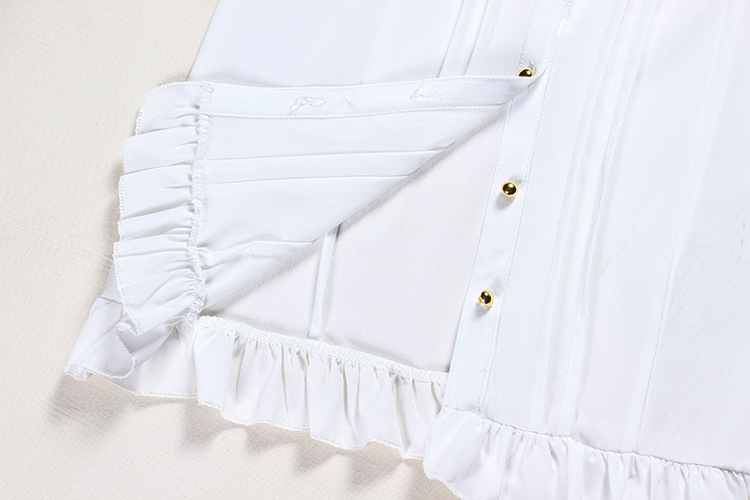 Embroidered Short Sleeves Chiffon Lolita Blouses