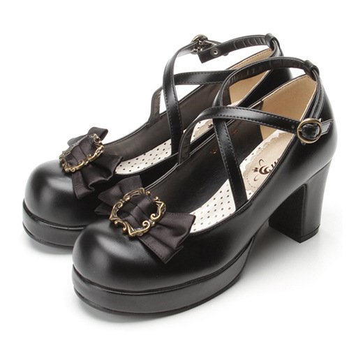 Classic Simple And Elegant PU Lolita Shoes