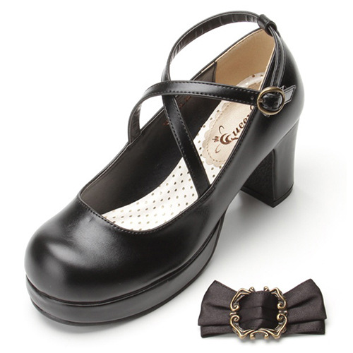 Classic Simple And Elegant PU Lolita Shoes