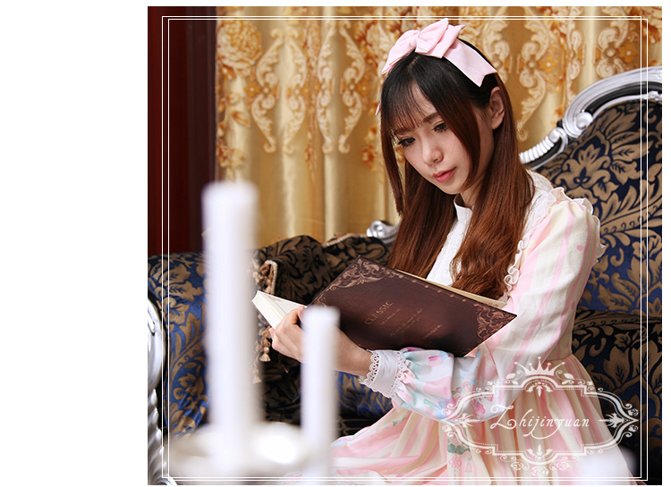 Long Sleeve Chiffon Printing Lolita Dress