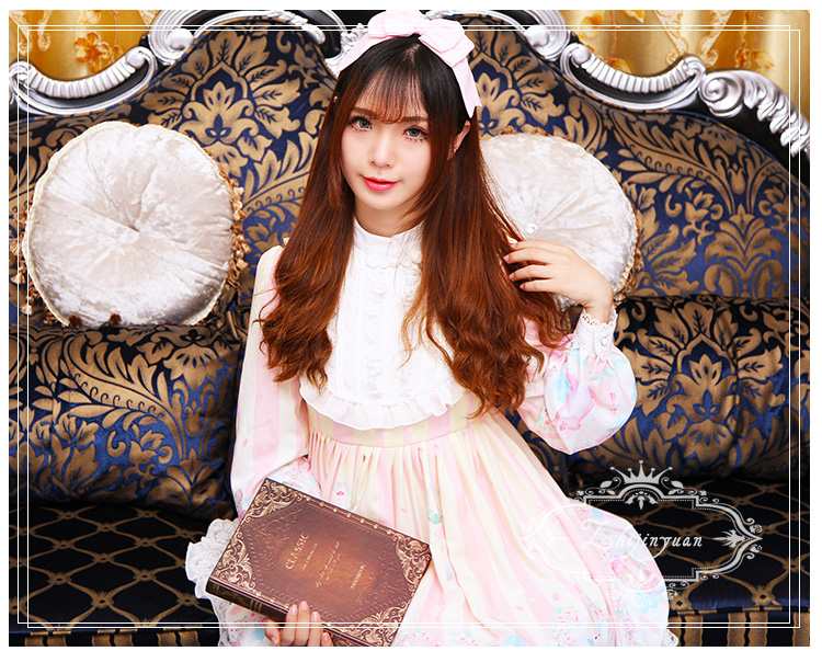 Long Sleeve Chiffon Printing Lolita Dress