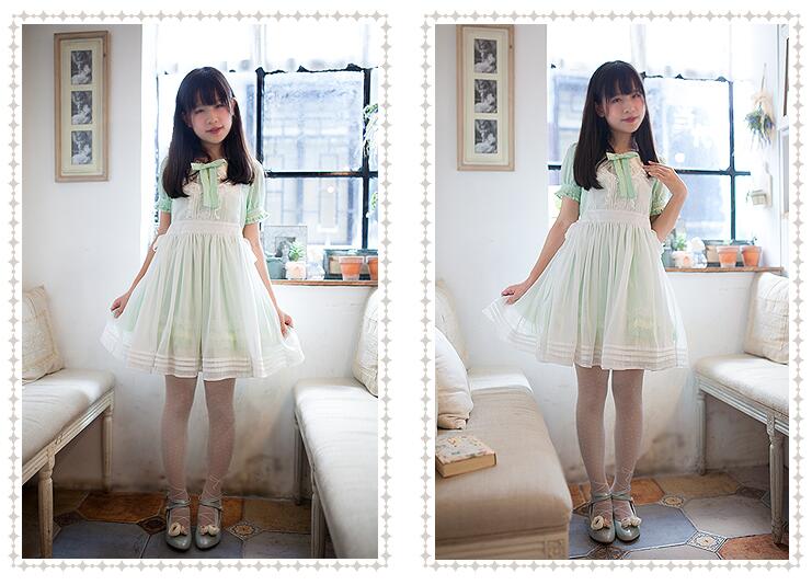 July Star Flower Short Sleeved Lolita Dress