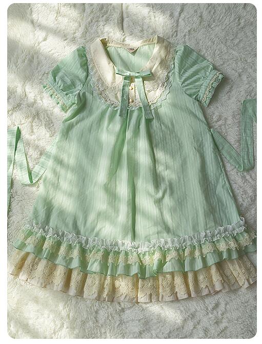 July Star Flower Short Sleeved Lolita Dress