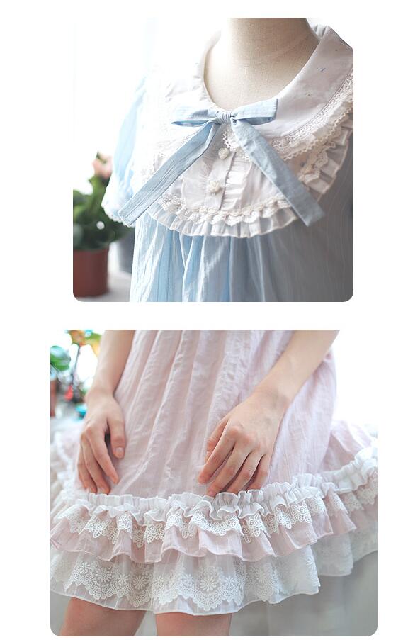 July Star Flower Short Sleeved Lolita Dress