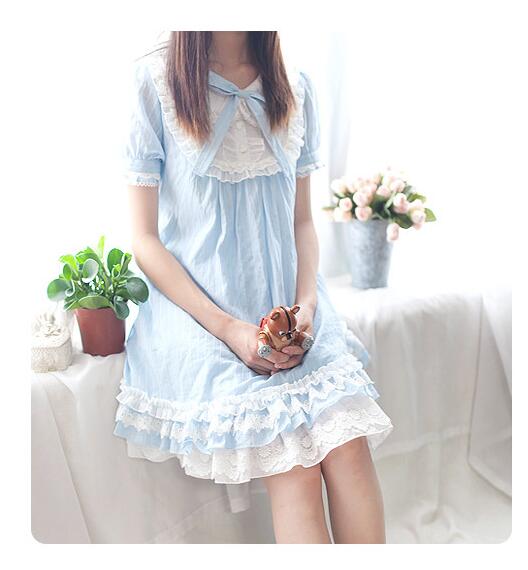 July Star Flower Short Sleeved Lolita Dress