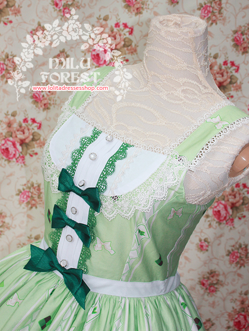 Matcha Dessert Printing Lolita Dress