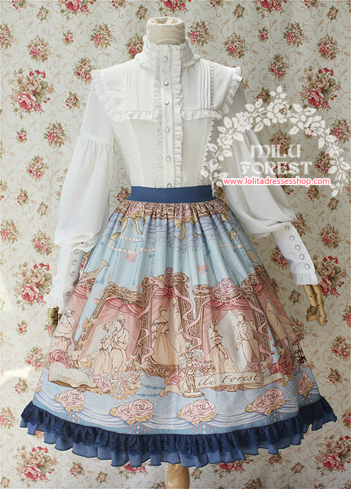 Pride And Prejudice Lolita Half Skirt SK