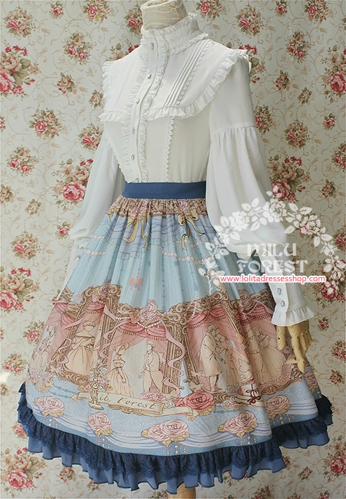 Pride And Prejudice Lolita Half Skirt SK