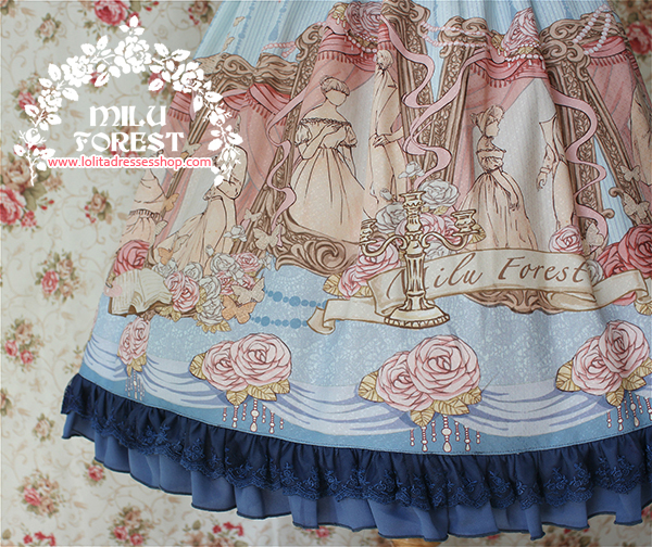 Pride And Prejudice Lolita Half Skirt SK