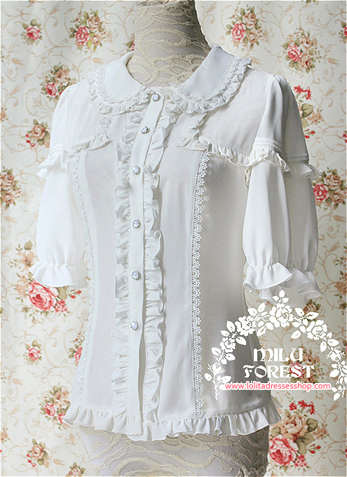 100D Chiffon Lace Lolita Blouse