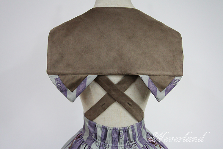 Steam Punk Cat Detachable Shoulder Strap Lolita Overskirt